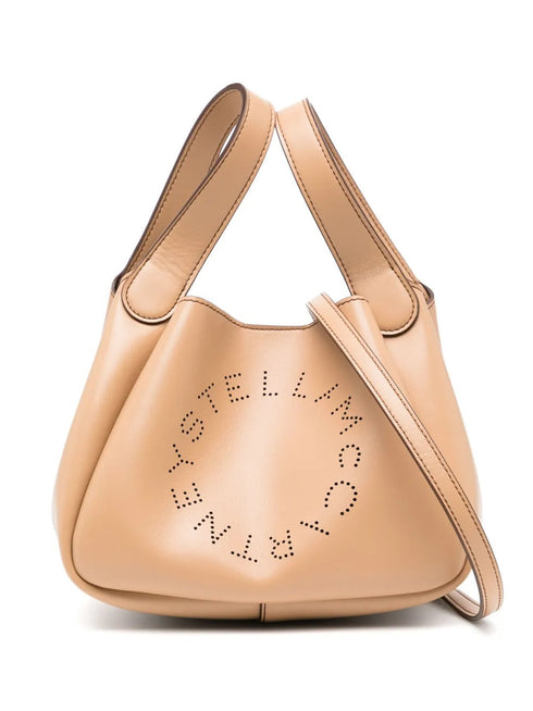 STELLA MC CARTNEY LOGO DOUBLE HANDLE BAG